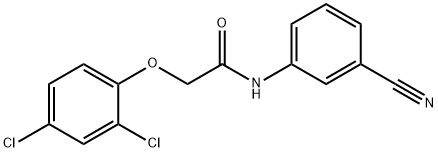 N-(3-cyanophenyl)-2-(2,4-dichlorophenoxy)acetamide Struktur