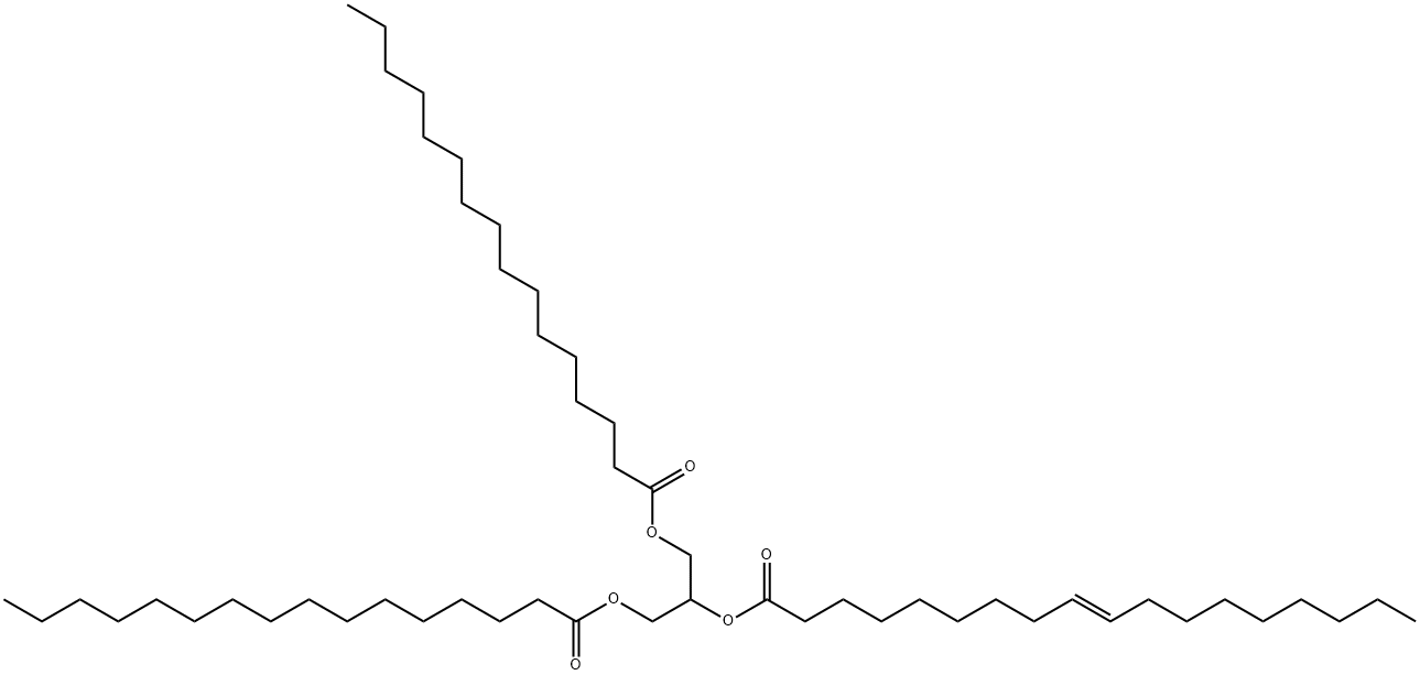 1,3-Dipalmitoyl-2-Elaidoyl-rac-glycerol Struktur