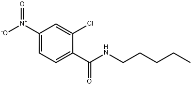 2-chloro-4-nitro-N-pentylbenzamide Struktur