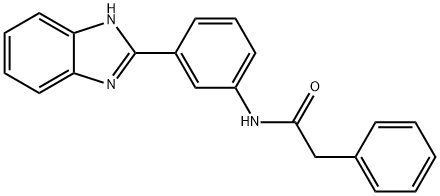 N-[3-(1H-benzimidazol-2-yl)phenyl]-2-phenylacetamide Struktur