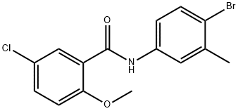 N-(4-bromo-3-methylphenyl)-5-chloro-2-methoxybenzamide Struktur