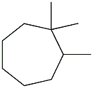 1,1,2-Trimethylcycloheptane. Struktur