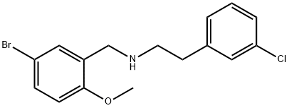 N-(5-bromo-2-methoxybenzyl)-2-(3-chlorophenyl)ethanamine Struktur