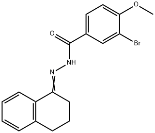 3-bromo-N'-[3,4-dihydro-1(2H)-naphthalenylidene]-4-methoxybenzohydrazide Struktur