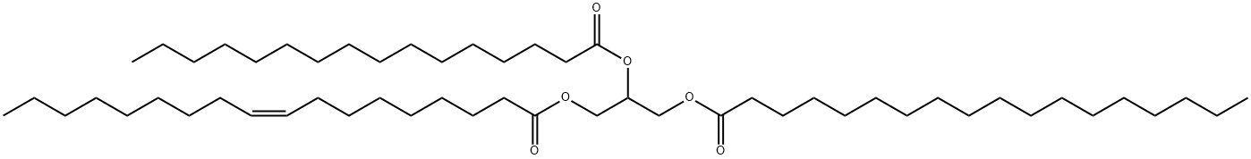 1-Stearoyl-2-Palmitoyl-3-Oleoyl-rac-glycerol Struktur