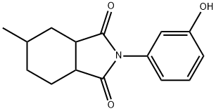 2-(3-hydroxyphenyl)-5-methylhexahydro-1H-isoindole-1,3(2H)-dione Struktur