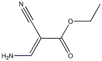 ethyl 3-amino-2-cyanoprop-2-enoate Struktur