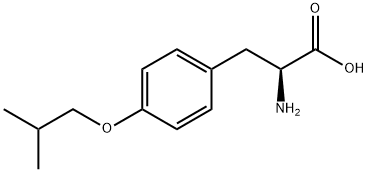 (2S)-2-amino-3-[4-(2-methylpropoxy)phenyl]propanoic acid Struktur