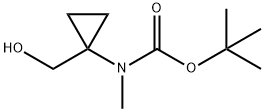 Tert-Butyl(1-(Hydroxymethyl)cyclopropyl)methylcarbamate Struktur