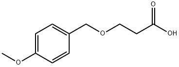 3-[(4-methoxyphenyl)methoxy]propanoic acid Struktur