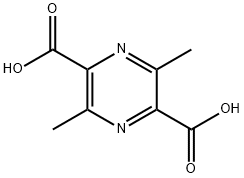 2,5-Pyrazinedicarboxylic acid, 3,6-dimethyl- Struktur