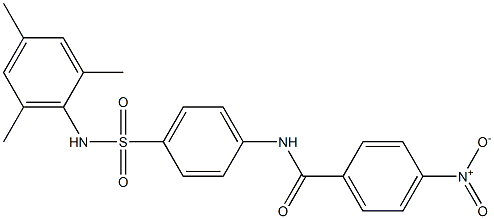 N-{4-[(mesitylamino)sulfonyl]phenyl}-4-nitrobenzamide Struktur