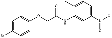 2-(4-bromophenoxy)-N-(2-methyl-5-nitrophenyl)acetamide Struktur