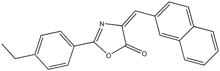 2-(4-ethylphenyl)-4-(2-naphthylmethylene)-1,3-oxazol-5(4H)-one Struktur