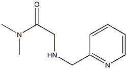 N,N-dimethyl-2-[(pyridin-2-ylmethyl)amino]acetamide Struktur