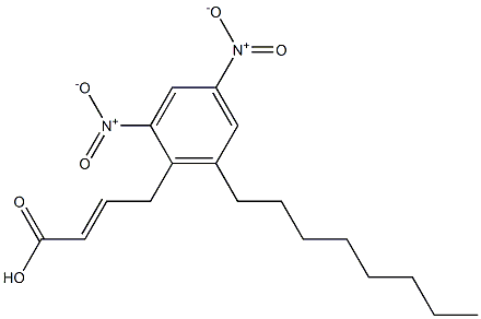 2,4-DINITRO-6-OCTYLPHENYLCROTONATE Struktur