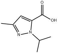 1-isopropyl-3-methyl-1H-pyrazole-5-carboxylic acid Struktur