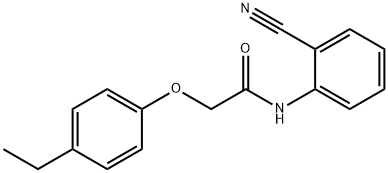 N-(2-cyanophenyl)-2-(4-ethylphenoxy)acetamide Struktur