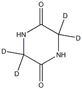 piperazine-2,5-dione-3,3,6,6-d4 Struktur