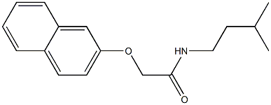 N-isopentyl-2-(2-naphthyloxy)acetamide Struktur