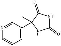 5-methyl-5-pyridin-3-ylimidazolidine-2,4-dione Struktur