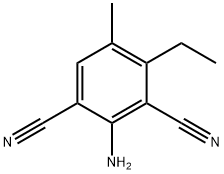 2-amino-4-ethyl-5-methylbenzene-1,3-dicarbonitrile Struktur