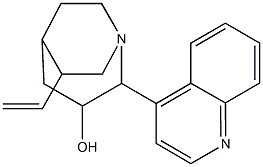 1-Azabicyclo[3.2.2]nonan-3-ol, 6-ethenyl-2-(4-quinolinyl)-, (1S,2R,3S,5S,6R)- Struktur