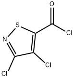 3,4-dichloroisothiazole-5-carbonyl chloride Struktur