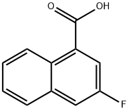 3-fluoronaphthalene-1-carboxylic acid Struktur