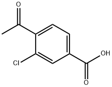 4-Acetyl-3-chlorobenzoic acid Struktur