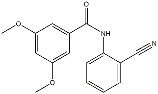 N-(2-cyanophenyl)-3,5-dimethoxybenzamide Struktur