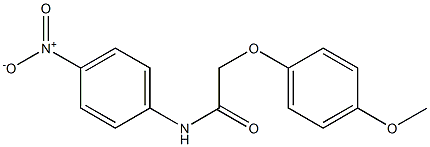 2-(4-methoxyphenoxy)-N-(4-nitrophenyl)acetamide Struktur