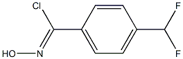 4-(difluoromethyl)-N-hydroxybenzimidoyl chloride Struktur