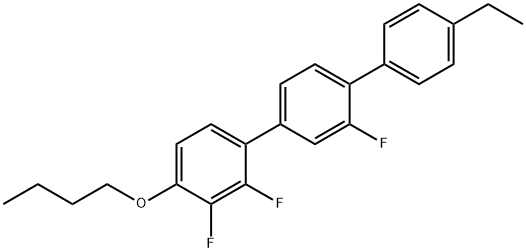 4''-Butoxy-4-ethyl-2',2'',3''-trifluoro-[1,1':4',1'']-terphenyl Struktur