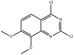 2,4-Dichloro-7,8-dimethoxy-quinazoline Struktur