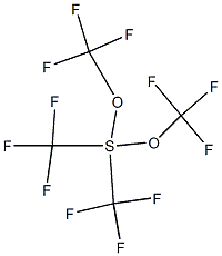 bis(trifluoromethyl)-bis(trifluoromethoxy) sulfur Struktur