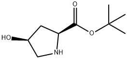 tert-butyl (2S,4S)-4-hydroxypyrrolidine-2-carboxylate Struktur