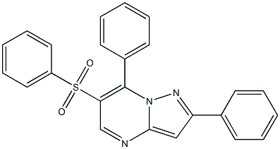 2,7-diphenylpyrazolo[1,5-a]pyrimidin-6-yl phenyl sulfone Struktur