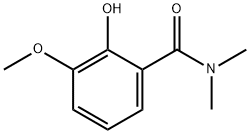 2-hydroxy-3-methoxy-N,N-dimethylbenzamide Struktur