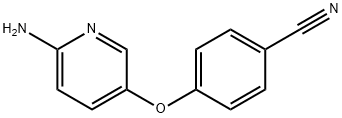 4-[(6-aminopyridin-3-yl)oxy]benzonitrile Struktur