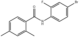 N-(4-bromo-2-fluorophenyl)-2,4-dimethylbenzamide Struktur