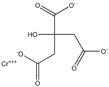 1,2,3-Propanetricarboxylic acid, 2-hydroxy-, chromium (3+) salt Struktur