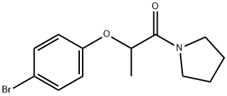 2-(4-bromophenoxy)-1-(pyrrolidin-1-yl)propan-1-one Struktur