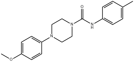 4-(4-methoxyphenyl)-N-(4-methylphenyl)-1-piperazinecarboxamide Struktur