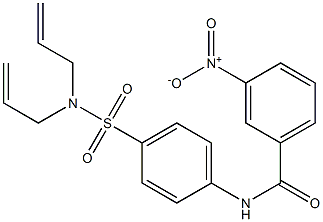 N-{4-[(diallylamino)sulfonyl]phenyl}-3-nitrobenzamide Struktur