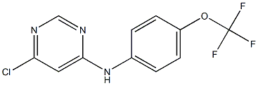 (6-chloro-pyrimidin-4-yl)-(4-trifluoromethoxy-phenyl)-amine Struktur