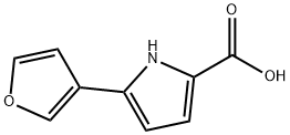 5-(furan-3-yl)-1H-pyrrole-2-carboxylic acid Struktur