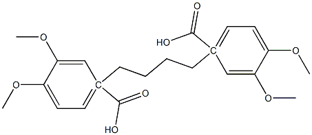 Benzoic acid, 3,4-dimethoxy-, 1,1'-(1,4-butanediyl) ester Struktur