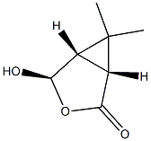 (1R, 4R, 5S) 4-hydroxy-6,6-dimethyl-3-Oxabicyclo[3.1.0]hexan-2-one Struktur