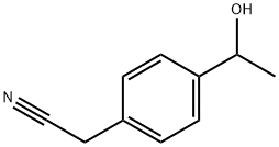 2-[4-(1-hydroxyethyl)phenyl]acetonitrile Struktur